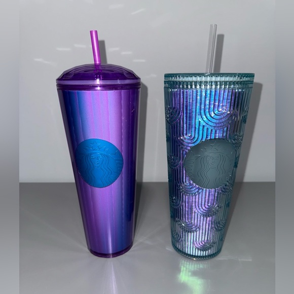 Starbucks Other - Starbucks Tumblers - Mermaid Iridescent & Purple Dome